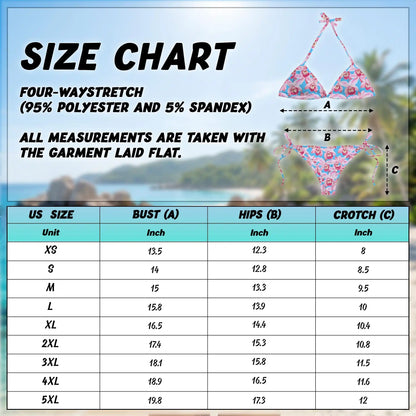 Pink Orchid Bikini Set for Women, Two Piece Swimsuit, Tropical Floral Beachwear | Azhawaiian
