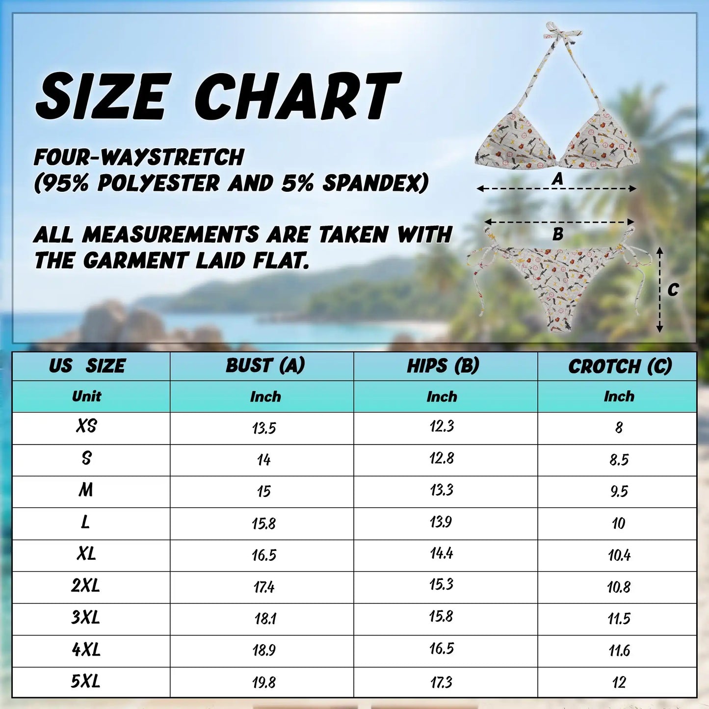 Tactical Pattern Bikini Set for Women, Two Piece Swimsuit, Hunting Inspired Beachwear | Azhawaiian