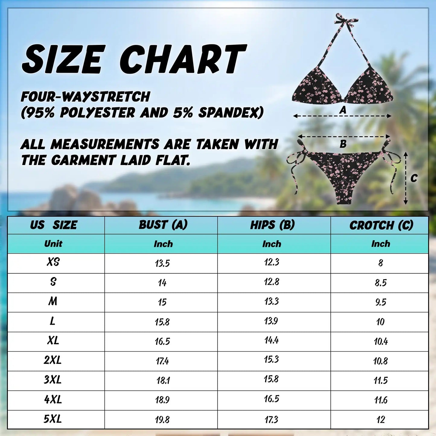 Mini Cherry Blossom Bikini Set for Women, Two Piece Swimsuit, Japanese Floral Beachwear | Azhawaiian