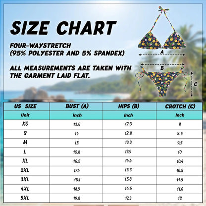 Softball Simple Bikini Set for Women, Two Piece Swimsuit, Tropical Sports Beachwear | Azhawaiian