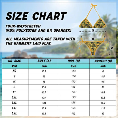 Toucan Bikini Set for Women, Two Piece Swimsuit, Tropical Bird Beachwear | Azhawaiian