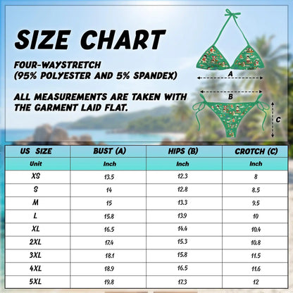Snowman Bikini Set for Women, Two Piece Swimsuit, Christmas Holiday Beachwear | Azhawaiian