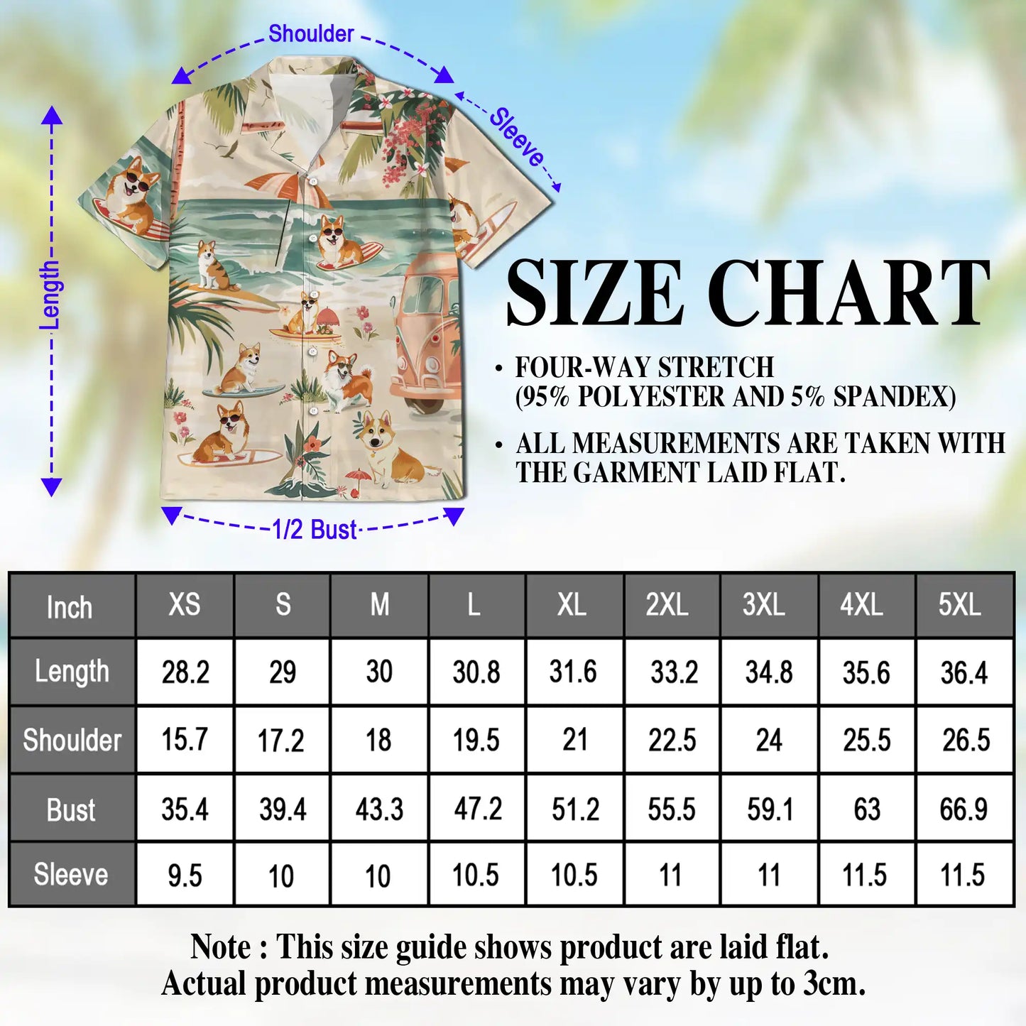 Corgi Beach Hawaiian Shirt, Tropical Surf Print | Azhawaiian