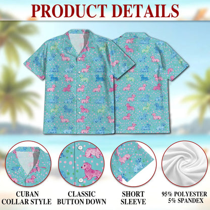 Dachshund Hawaiian Shirt For Men| Azhawaiian