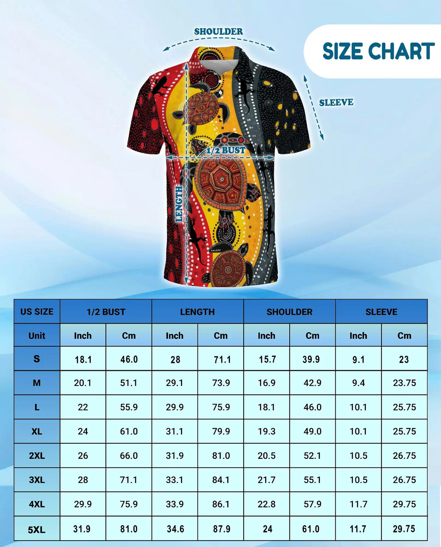 Turtle Dot Art Polo Shirt for Men, Aboriginal Inspired Style | Azhawaiian