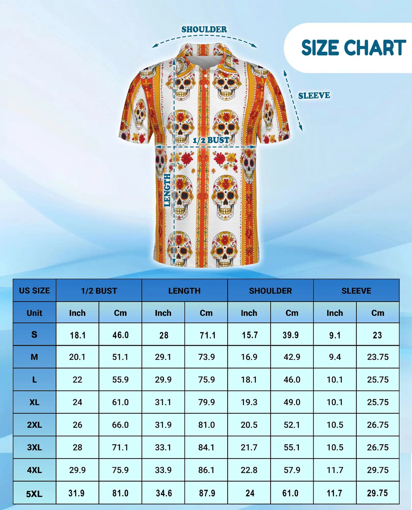 Floral Sugar Skull Polo Shirt - Day of the Dead Style | Azhawaiian