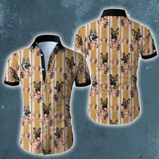 Beach Shirt Wozoro German Shepherd Hawaiian