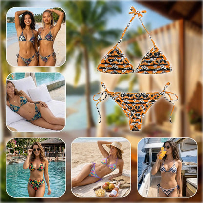 Pickleball Bikini Set for Women, Two Piece Swimsuit, Sporty Beachwear | Azhawaiian