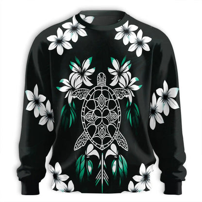 Green Turtle Sweatshirt – Colorful Graphic 3D All Over Print Design