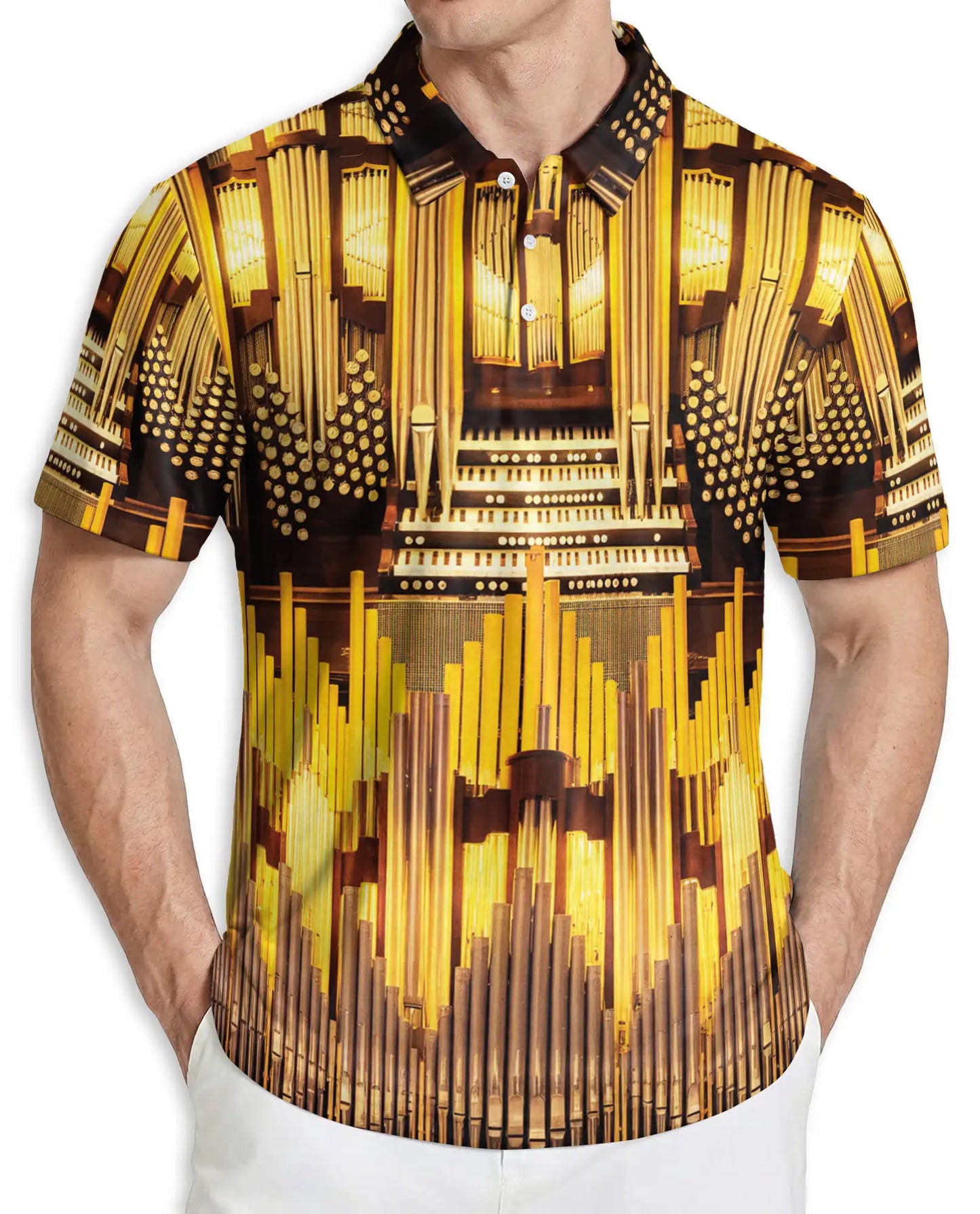 Pipe Organ Music Polo Shirt | Azhawaiian
