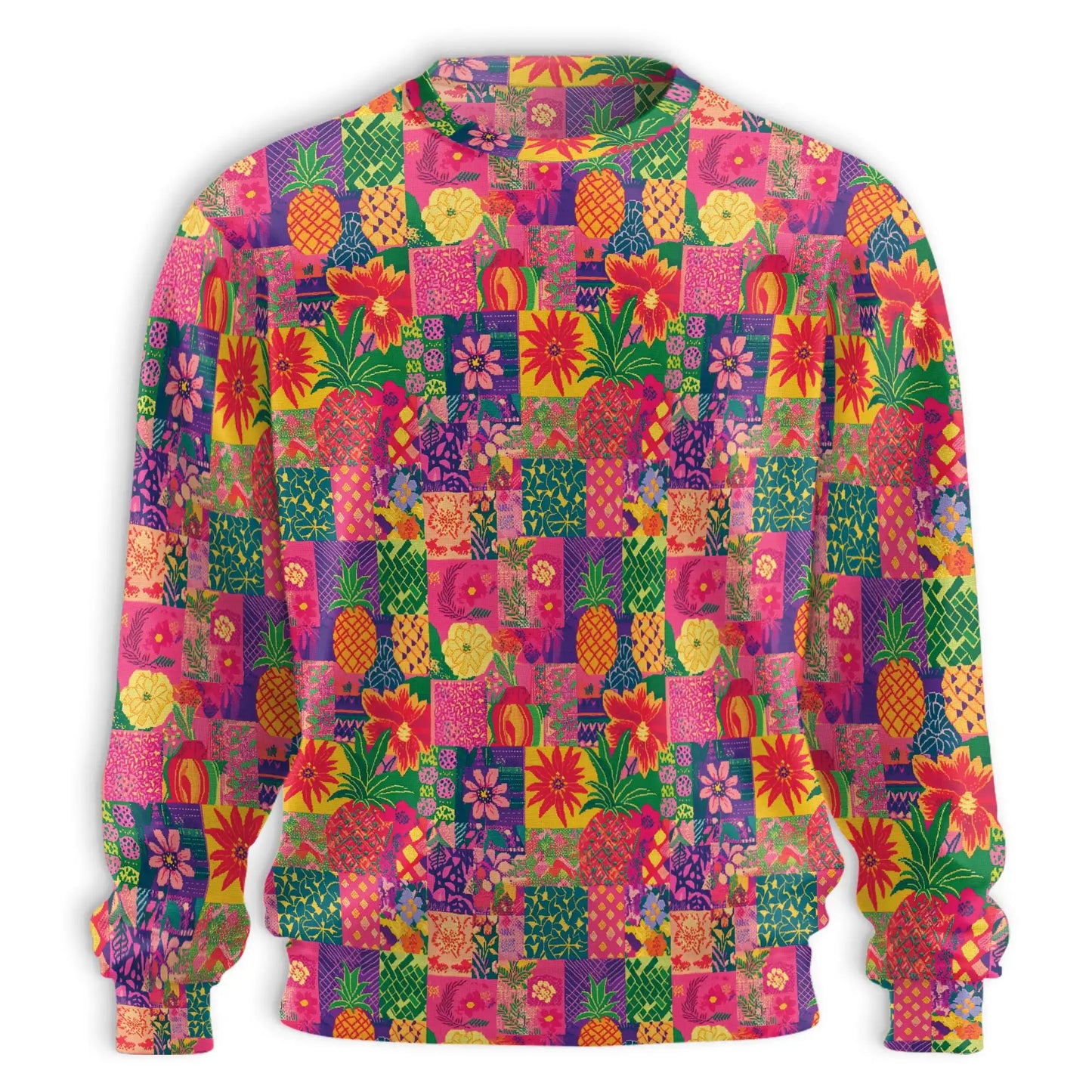 Pineapple Colorful Sweatshirt – Tropical 3D All Over Print Design