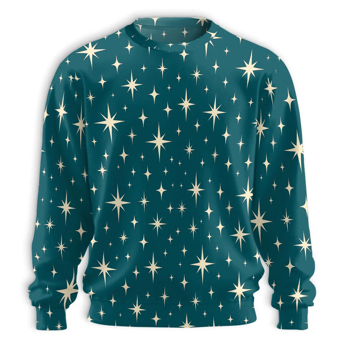Star Pattern Sweatshirt – Colorful Graphic 3D All Over Print Design