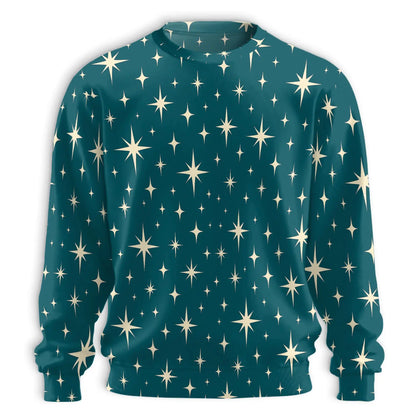 Star Pattern Sweatshirt – Colorful Graphic 3D All Over Print Design