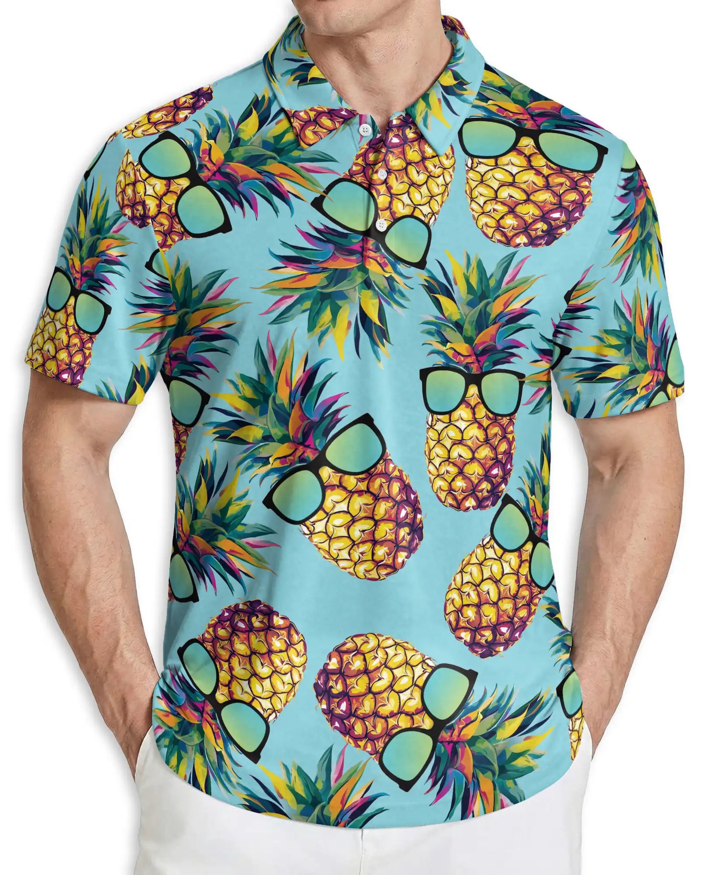 Funny Pineapple Polo Shirt | Azhawaiian