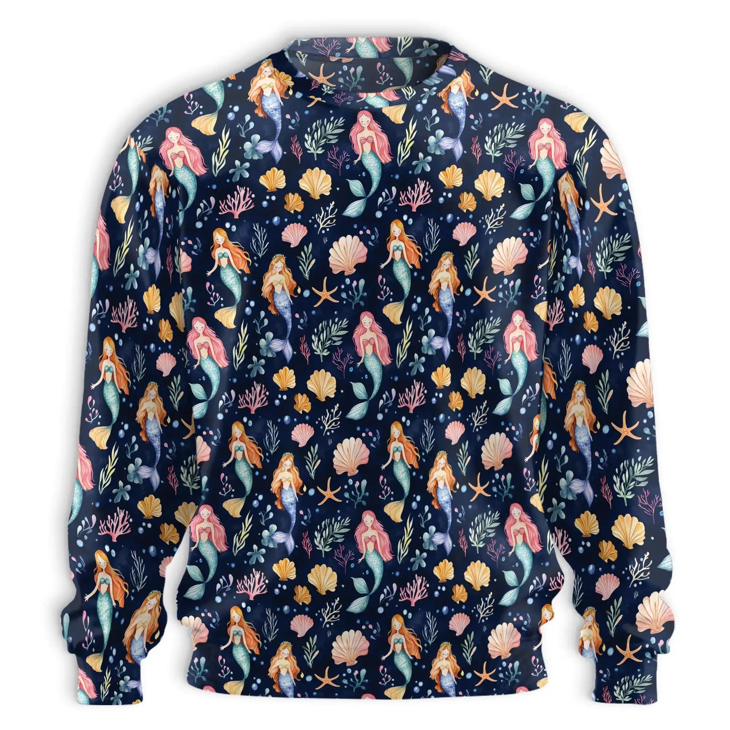 Cute Mermaid Sweatshirt – Colorful Graphic 3D All Over Print Design