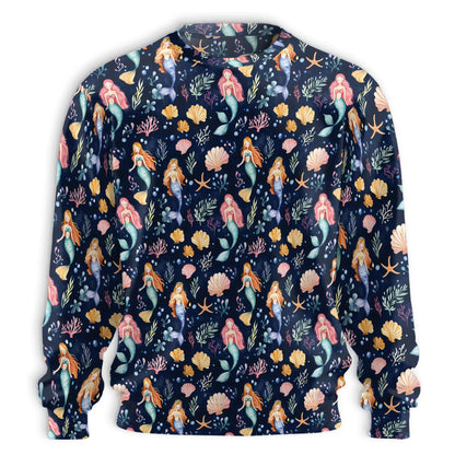 Cute Mermaid Sweatshirt – Colorful Graphic 3D All Over Print Design