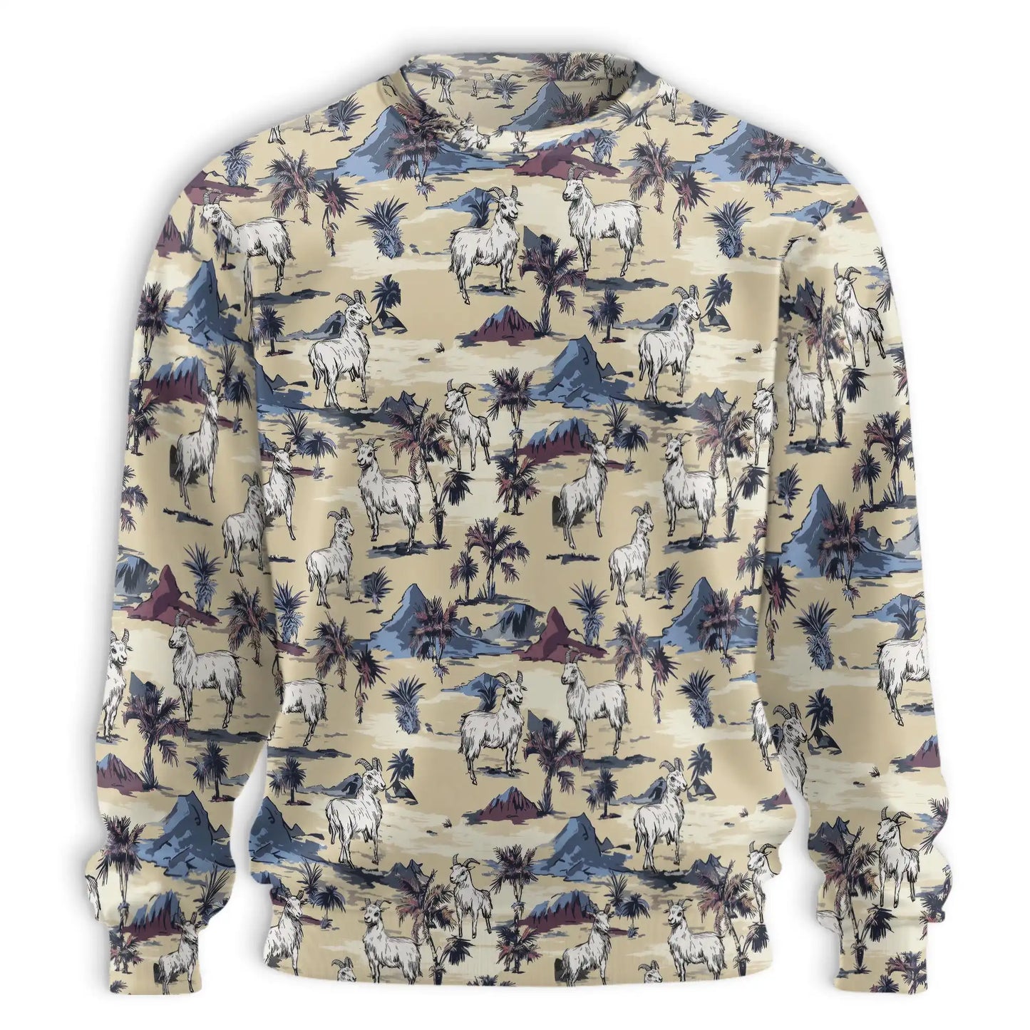 Goat Island Sweatshirt – Tropical 3D All Over Print Design