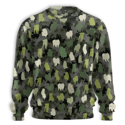 Dog Camouflage Pattern Sweatshirt – Colorful Graphic 3D All Over Print Design