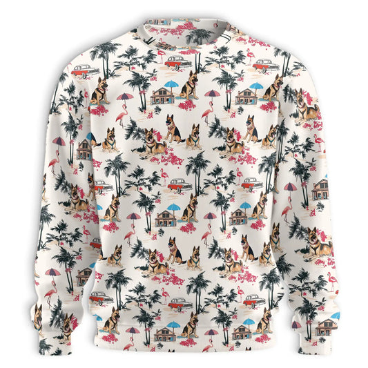 Shepherd Summer Beach Sweatshirt – Dog 3D All Over Print Design
