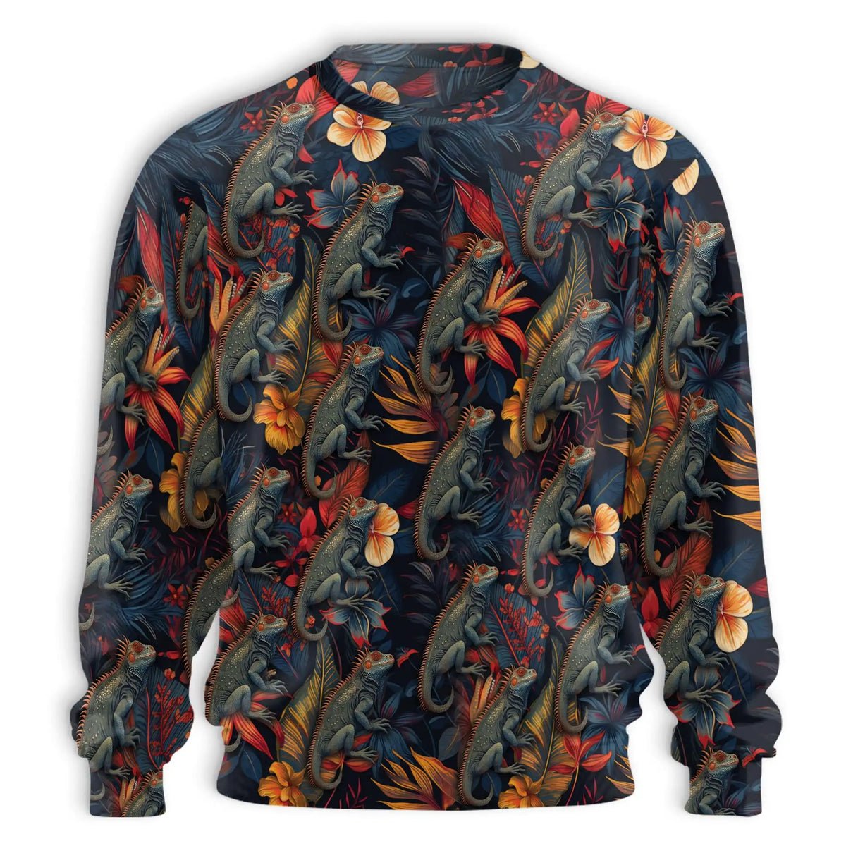 Amazing Iguana Sweatshirt – Colorful Graphic 3D All Over Print Design