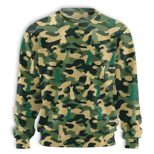 Dog Silhouette Camouflage Sweatshirt – Colorful Graphic 3D All Over Print Design