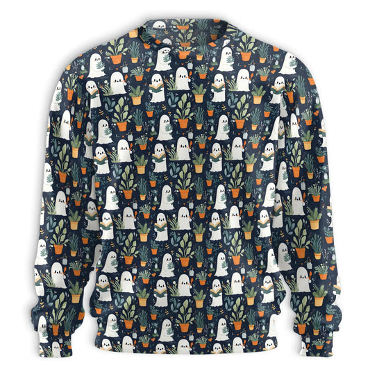 Ghost in Greenhouse Sweatshirt – Colorful Graphic 3D All Over Print Design