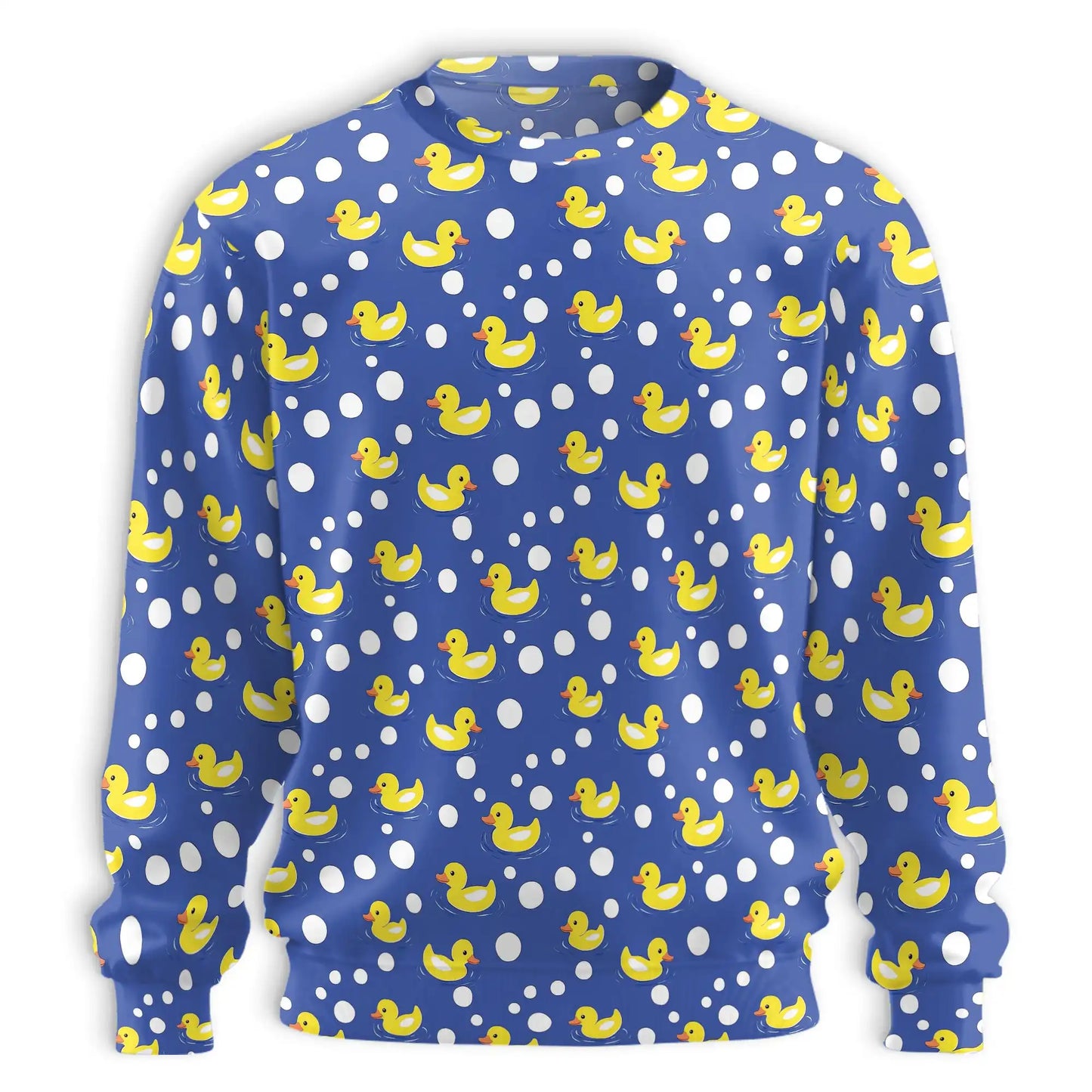 Rubber Ducks and Bubbles Sweatshirt – Colorful Graphic 3D All Over Print Design