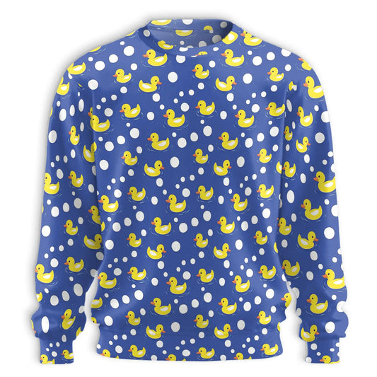Rubber Ducks and Bubbles Sweatshirt – Colorful Graphic 3D All Over Print Design