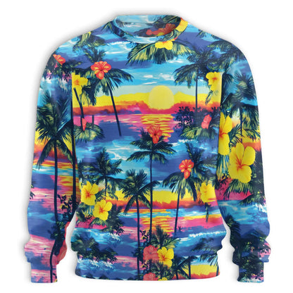 Diamond Head Sunset Sweatshirt – Tropical 3D All Over Print Design
