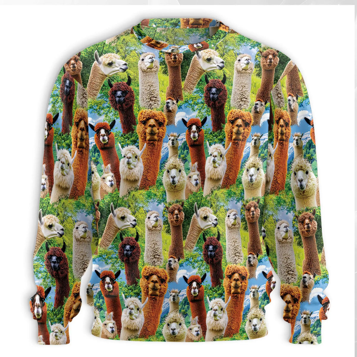 Alpaca Sweatshirt – Colorful Graphic 3D All Over Print Design