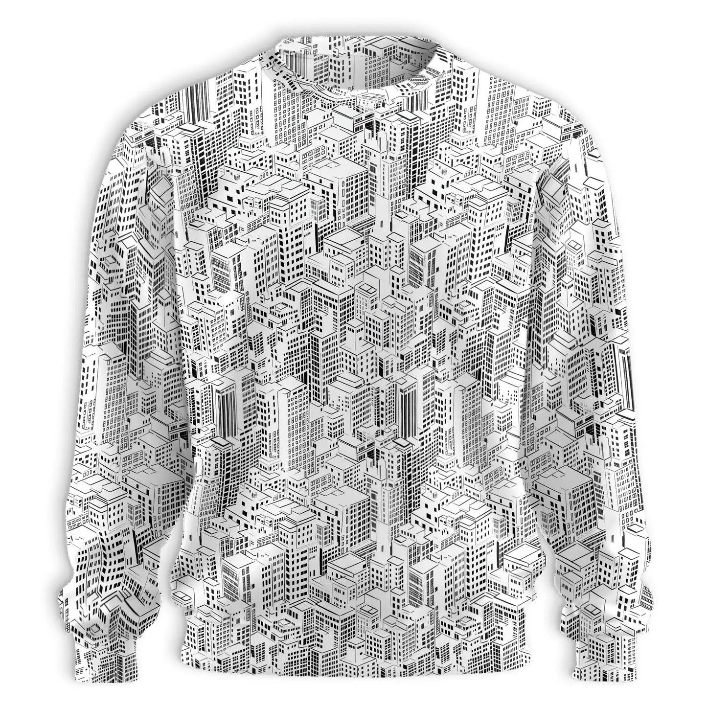 City Buildings Sweatshirt – Colorful Graphic 3D All Over Print Design