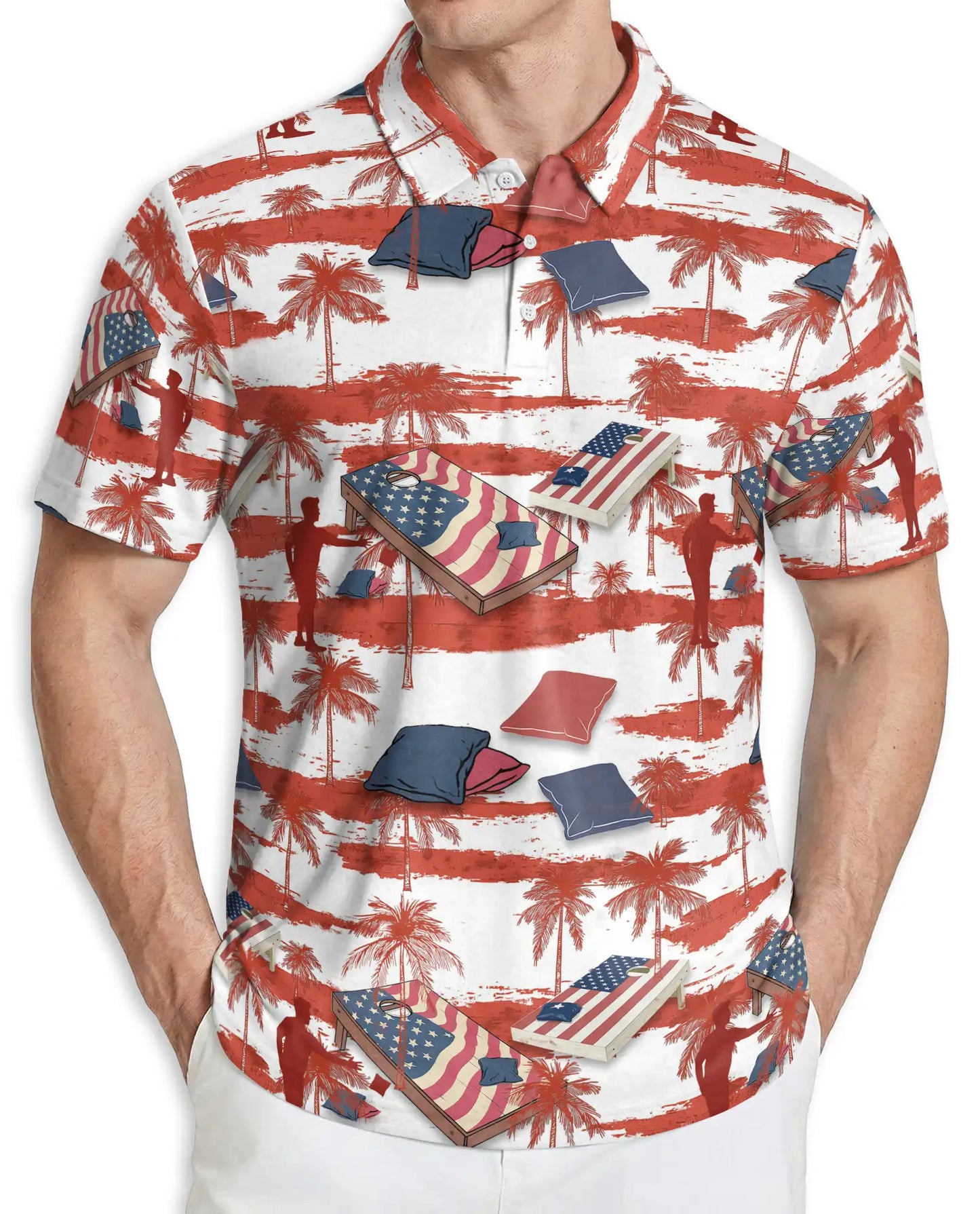 Cornhole Polo Shirt | Azhawaiian