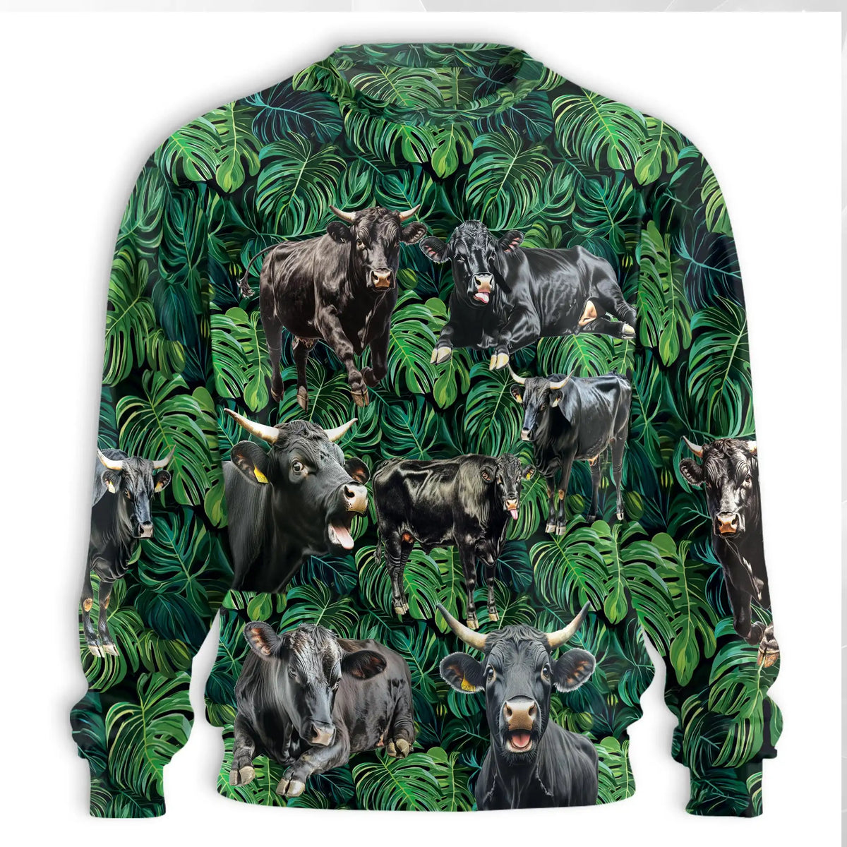 Angus Cattle Tropical Sweatshirt – Tropical 3D All Over Print Design