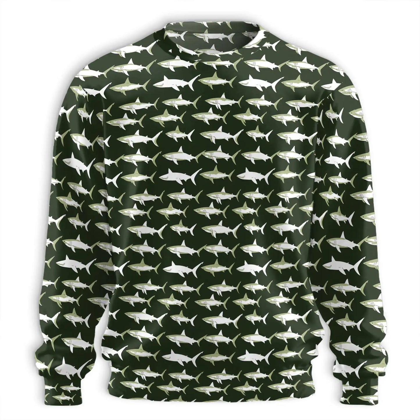 Retro Shark Sweatshirt – Vintage 3D All Over Print Design