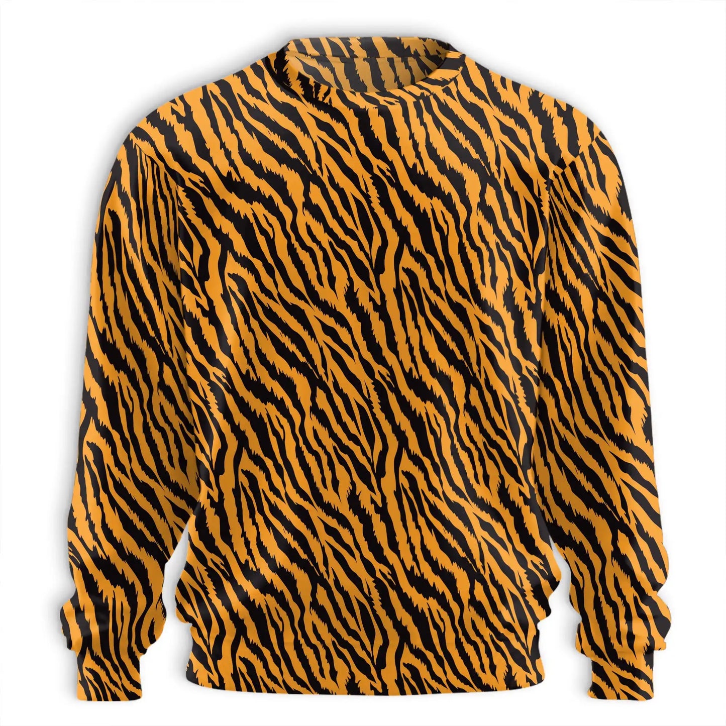 Tiger Print Sweatshirt – Colorful Graphic 3D All Over Print Design