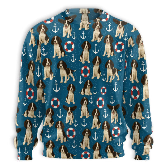 English Springer Spaniel Sweatshirt – Colorful Graphic 3D All Over Print Design