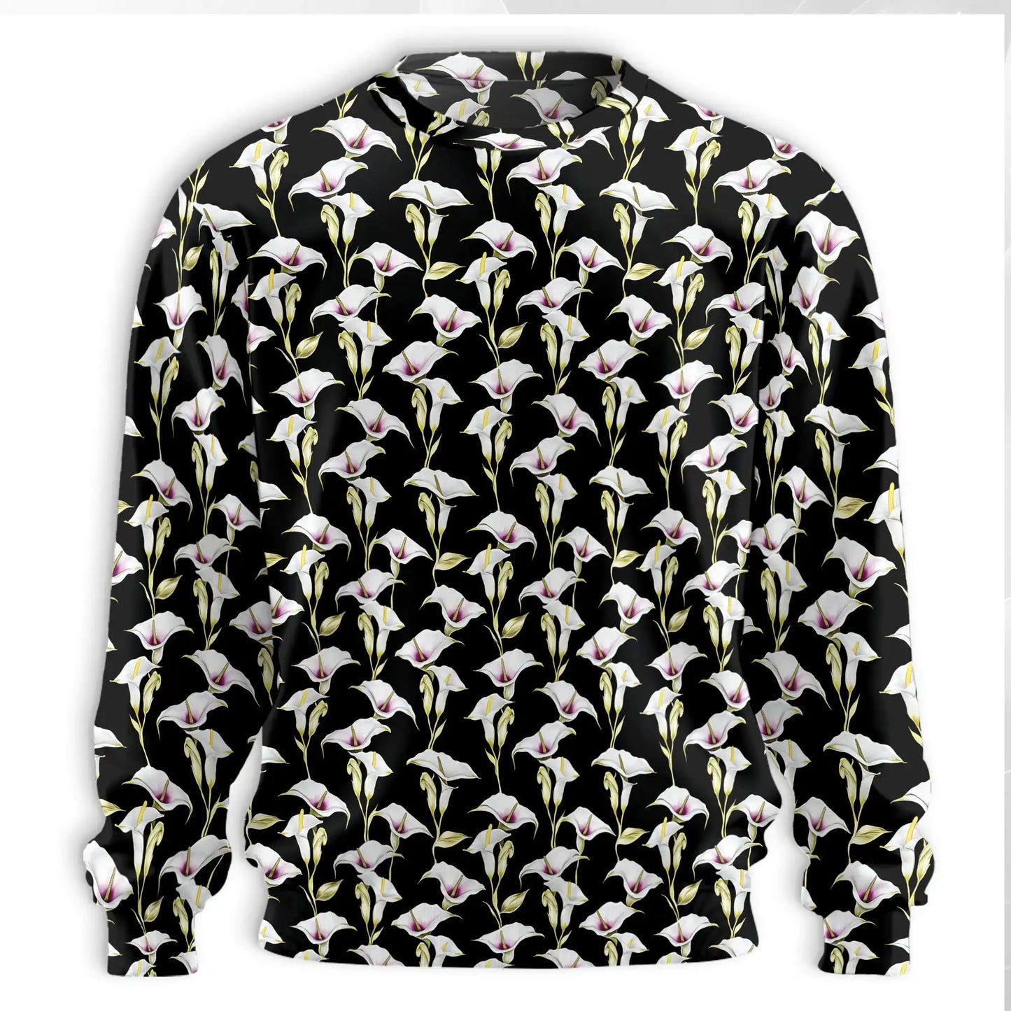 Calla Lily Sweatshirt – Colorful Graphic 3D All Over Print Design