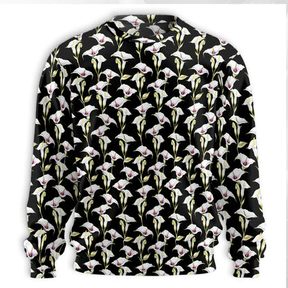 Calla Lily Sweatshirt – Colorful Graphic 3D All Over Print Design