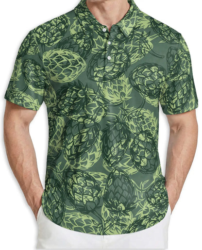 Hop Cone Beer Polo Shirt | Azhawaiian