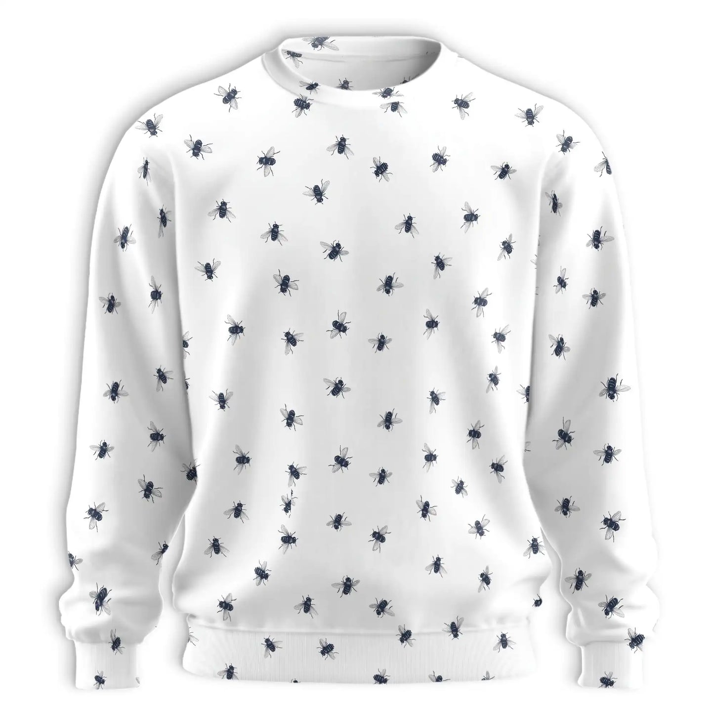 Housefly Pattern Sweatshirt – Colorful Graphic 3D All Over Print Design