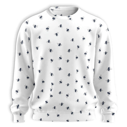 Housefly Pattern Sweatshirt – Colorful Graphic 3D All Over Print Design