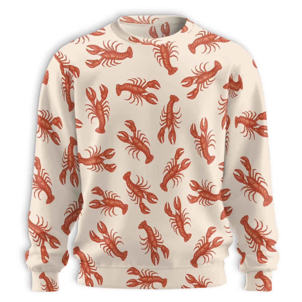 Lobster Pattern Sweatshirt – Colorful Graphic 3D All Over Print Design