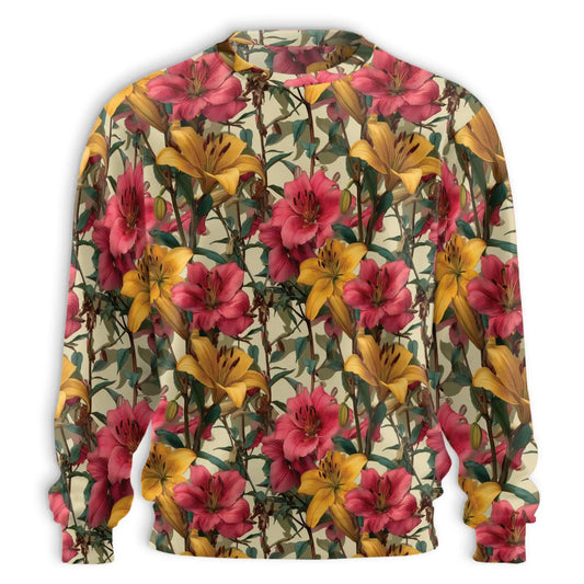 Lilium Floral Sweatshirt – Colorful Graphic 3D All Over Print Design