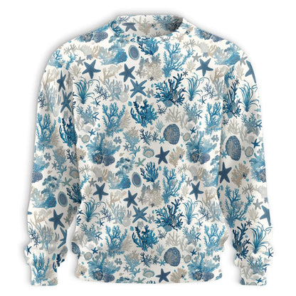 Coral Sweatshirt – Colorful Graphic 3D All Over Print Design
