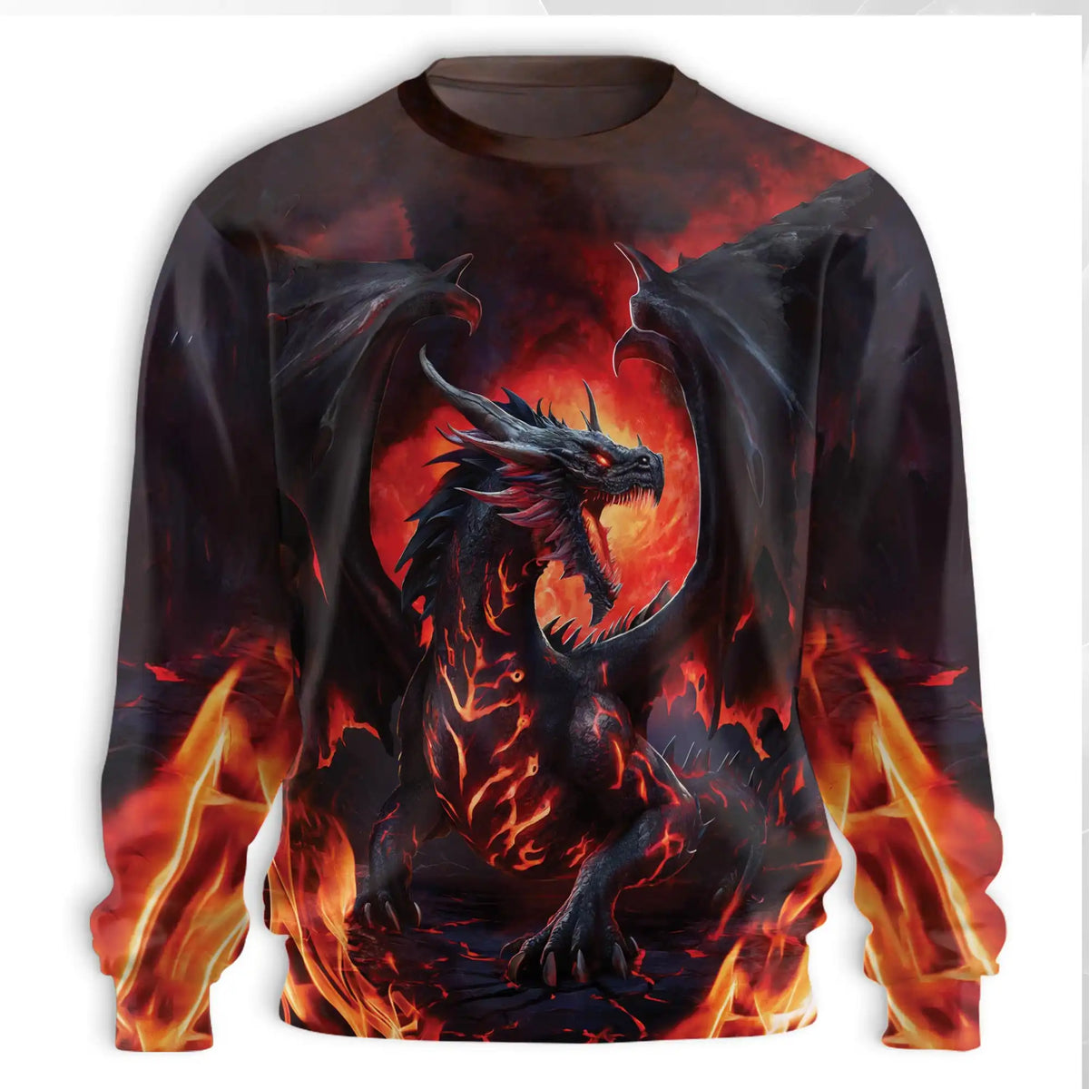 Mythical Dragon Sweatshirt – Colorful Graphic 3D All Over Print Design