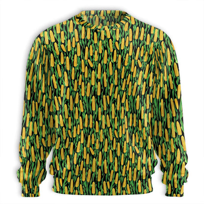 Corn Cob Sweatshirt – Colorful Graphic 3D All Over Print Design