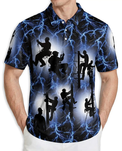 Lineman Polo Shirt, Electric Worker Style | Azhawaiian