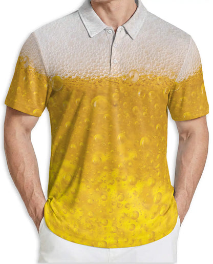 Beer Lovers Polo Shirt - Fresh Brew Party Style | Azhawaiian