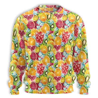 Colorful Mixed Fruit Sweatshirt – Tropical 3D All Over Print Design