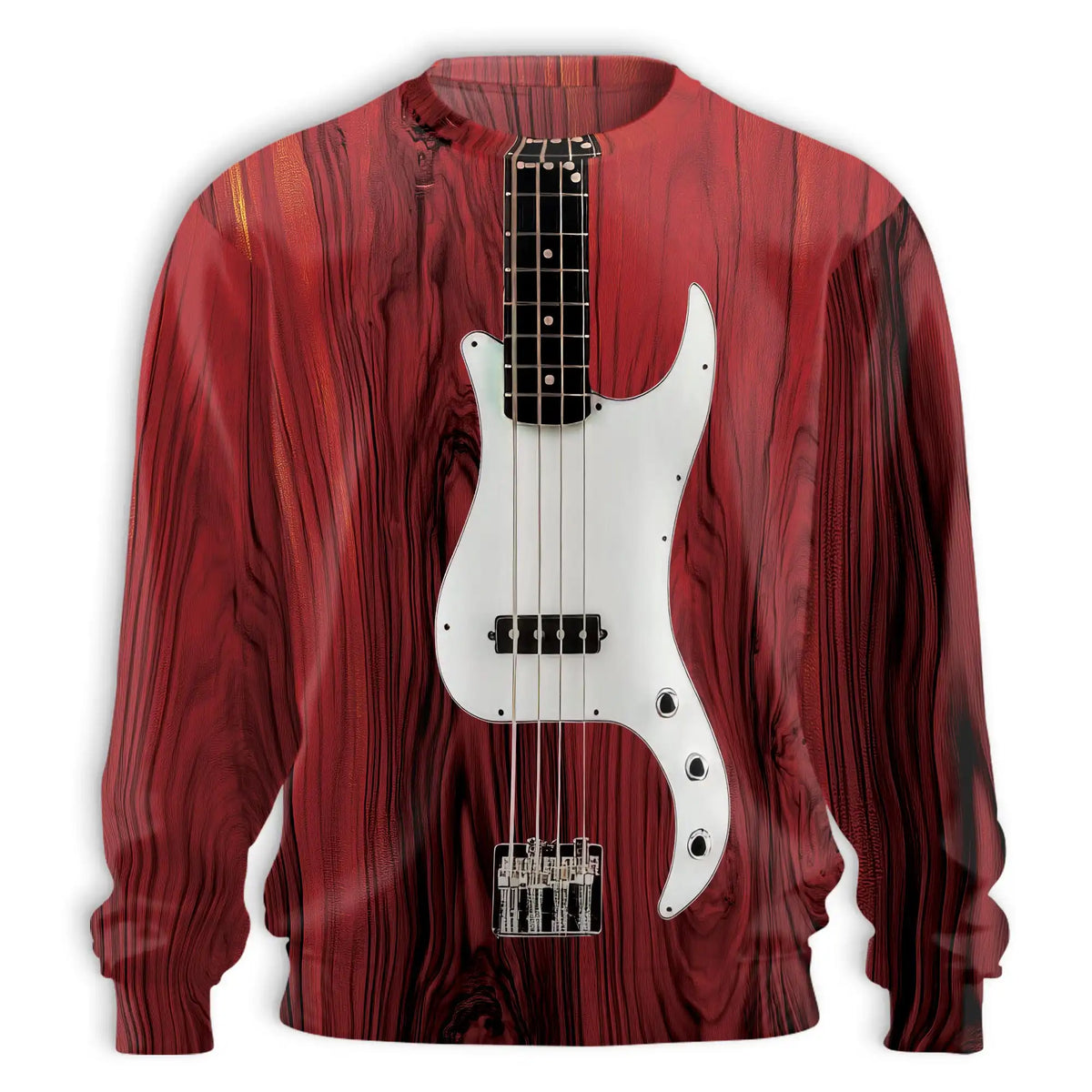 Bass Guitar Sweatshirt – Colorful Graphic 3D All Over Print Design